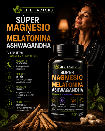 Super Magnesio & Melatonin Ashwagndha
