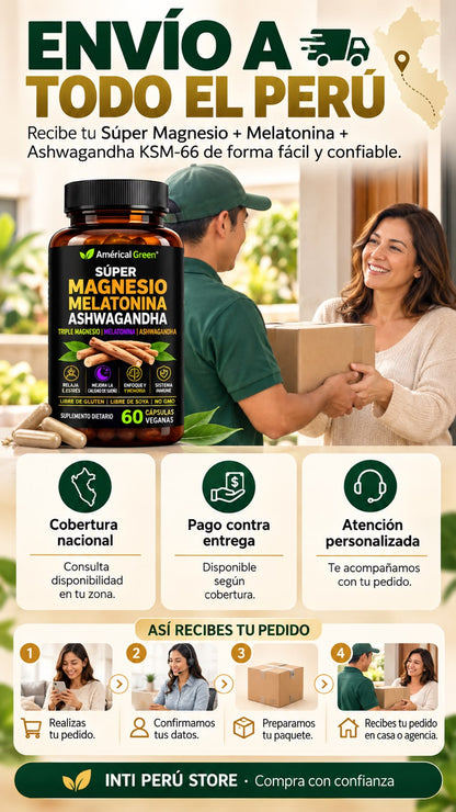 Super Magnesio + Melatonina &  Ashwagandha