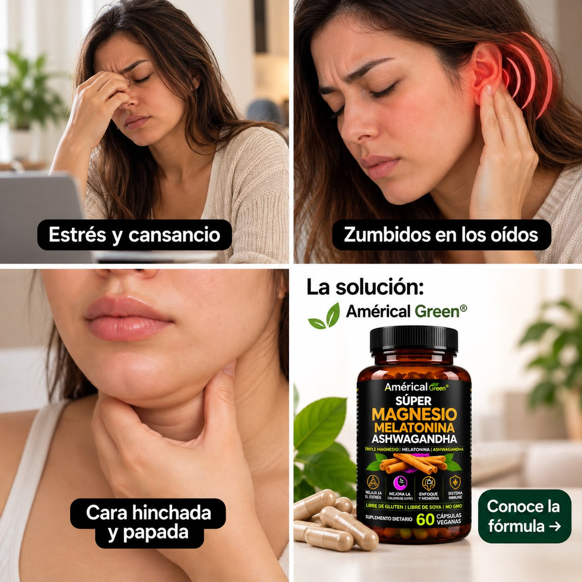 Super Magnesio + Melatonina &  Ashwagandha